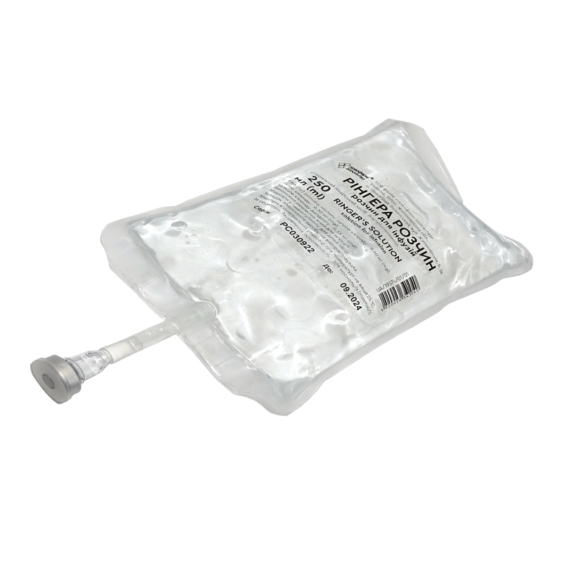 РІНГЕРА РОЗЧИН розчин для інфузій по 250 мл пакет